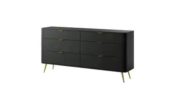 Sideboard Oval Schwarz