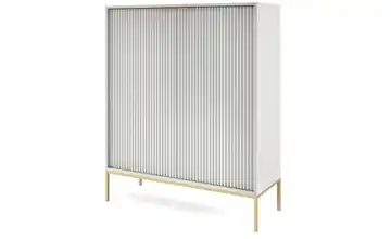 Highboard Vellore Grau Goldfarben