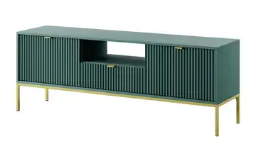 Lowboard Grün Goldfarben