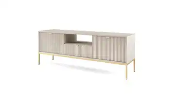 Lowboard Greige Goldfarben