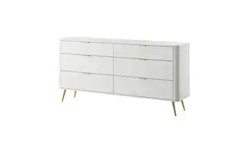Sideboard Oval Weiß