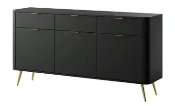 Sideboard Oval Schwarz