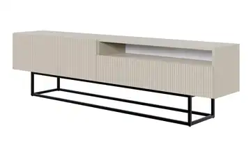 Lowboard Veldio Taupe Schwarz