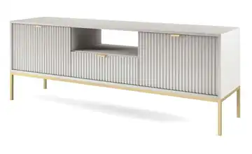 Lowboard Grau Goldfarben