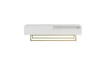 Lowboard Veldio Weiß Goldfarben