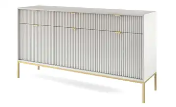 Sideboard Vellore Grau Goldfarben