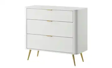Kommode Oval Weiß