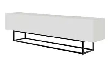 Lowboard Veldio Weiß Schwarz