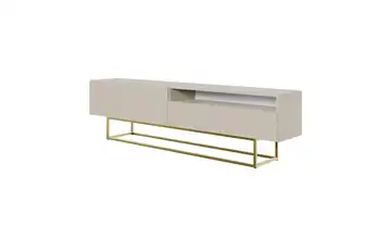 Lowboard Veldio Taupe Goldfarben