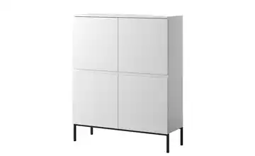 Highboard Bemmi Weiß Schwarz