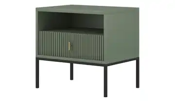Kommode Maglione Grün Griffe: Metall Goldfarben, Gestell: Metall Schwarz