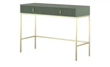 Konsolentisch Maglione Grün Griffe und Gestell: Metall Goldfarben