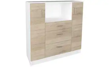 Sideboard Esilo Eiche Bianco (Nachbildung), Weiß