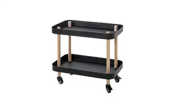 Beistelltisch holzfarben, Schwarz