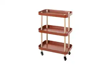 Beistelltisch holzfarben, Rot