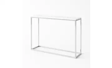 Konsolentisch verchromt 80 cm Weiß 25x80