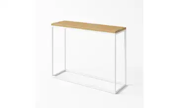 Konsolentisch 100 cm 25x100 Weiß Eiche (Nachbildung)