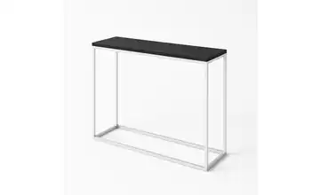 Konsolentisch Weiß 100 cm Schwarz 25x100