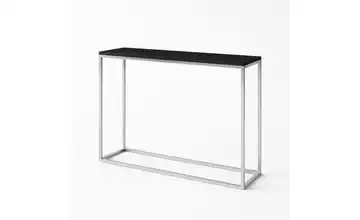Konsolentisch verchromt 80 cm Schwarz 25x80