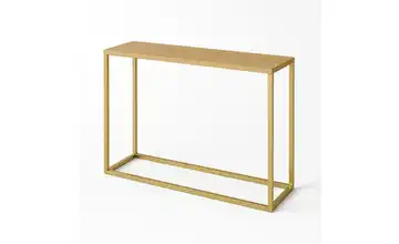 Konsolentisch 80 cm 25x80 Goldfarben Eiche (Nachbildung)