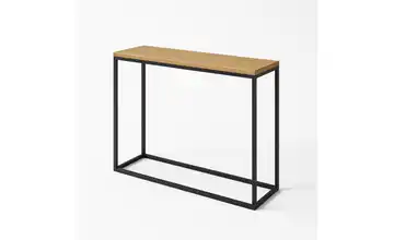 Konsolentisch Schwarz 100 cm Eiche (Nachbildung) 25x100