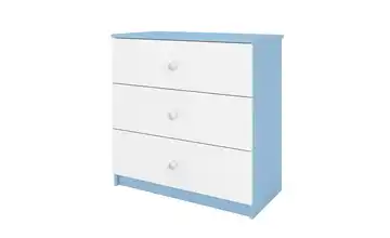 Kommode Babydreams Weiß, Blau