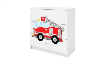 Kommode Feuerwehr  Weiß