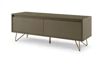 Lowboard Grau, Goldfarben