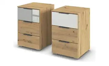 Nachttisch 2er-Set Skyla Eiche Artisan (Nachbildung)
