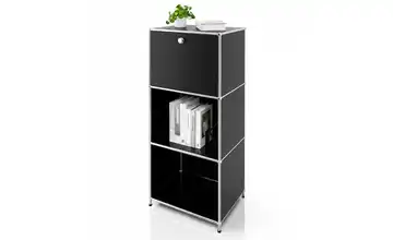 Floordirekt Metallregal Schwarz