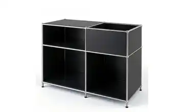 Floordirekt Metallregal Schwarz