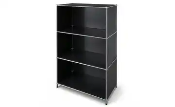 Floordirekt Metallregal Schwarz