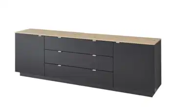TV-Sideboard Core 240 cm Schwarz, Eiche Artisan (Nachbildung)