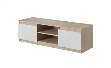 Lowboard Dingo Eiche Sonoma (Nachbildung), Weiß