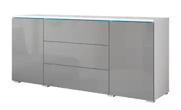Sideboard Vera Weiß, Grau