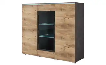 Highboard Vera Anthrazit, Kastanie (Nachbildung)