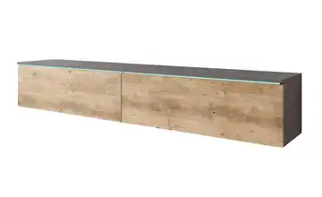Lowboard Breno Anthrazit, Kastanie (Nachbildung)
