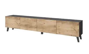 Lowboard Phuket Anthrazit, Kastanie (Nachbildung)