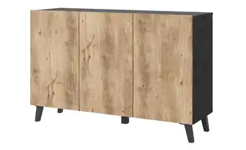Sideboard Phuket Anthrazit, Kastanie (Nachbildung)