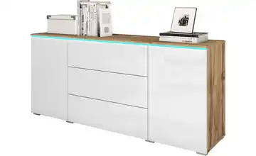 Sideboard Vera Eiche (Nachbildung), Weiß