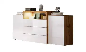 Sideboard Urban Eiche (Nachbildung), Weiß