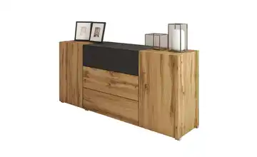 Sideboard Berlin Eiche (Nachbildung), Schwarz
