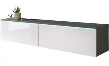 Lowboard Breno Anthrazit, Weiß