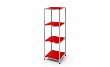 Floordirekt Metallregal Rot