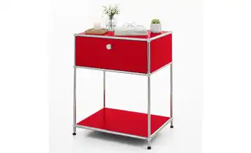 Floordirekt Metallregal Rot