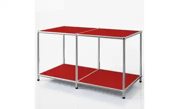 Floordirekt Metallregal Rot