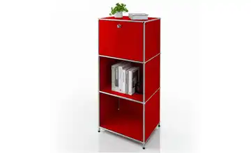 Floordirekt Metallregal Rot