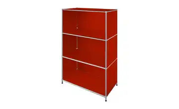Floordirekt Metallregal Rot