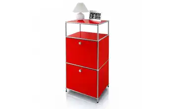 Floordirekt Metallregal Rot