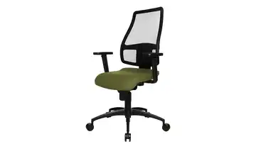 home worx Büro-Drehstuhl HWO Schwarz, Grün